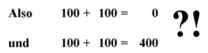 Merkwürdige "Addition"